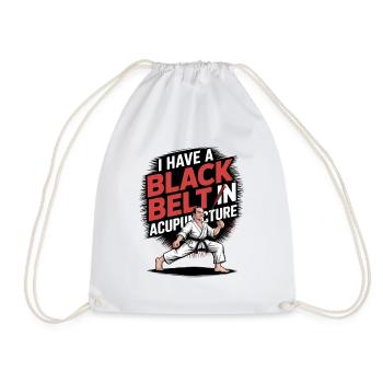 Acupuncture Chinese Medicine Health - Drawstring Bag - white - Front