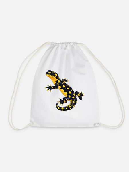 Feuersalamander Salamander - Turnbeutel - Weiß