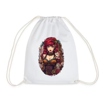 Femmes Steampunk Magnifiques Steampunk - Sac de sport léger - blanc - Devant
