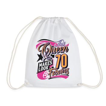 Reine du 70e anniversaire - Sac de sport léger - blanc - Devant