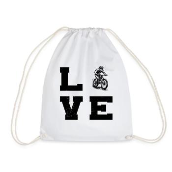 Motif emblématique du VTT - Sac de sport léger - blanc - Devant