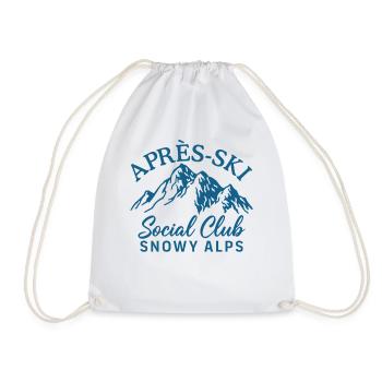 Après Ski Social Club Bernese Alps - Drawstring Bag - white - Front