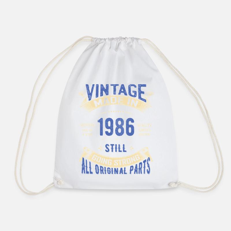 Vintage 1986 läuft immer noch stark - Turnbeutel - Weiß