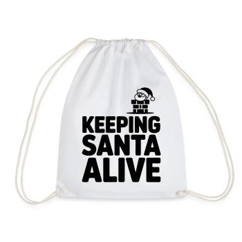 Chimney sweep chimney sweep funny saying - Drawstring Bag - white - Front