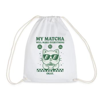 Mon matcha va tout arranger. Drôle de matcha. - Sac de sport léger - blanc - Devant