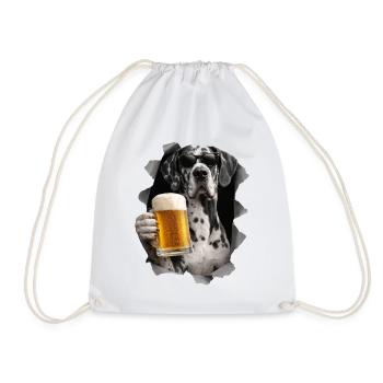 Bière de Dogue Allemande - Sac de sport léger - blanc - Devant