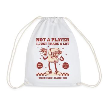 Je ne suis pas un joueur, j’échange juste beaucoup de cartes, des paquets, des échanges - Sac de sport léger - blanc - Devant