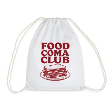 Food-Koma Club | Sandwich Snack - Drawstring Bag - white - Front