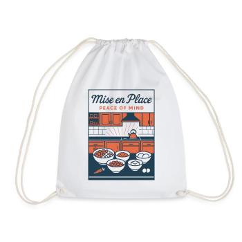 Mise en Place | Ordnung beim Kochen - Turnbeutel - Weiß - Vorne