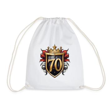 70 Nombre d’armoiries - Sac de sport léger - blanc - Devant