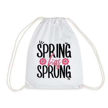 Der Frühling ist gebrochen heidnisch Frühlingsmärz-Tagundnachtgleiche - Turnbeutel - Weiß - Vorne