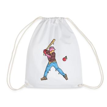 Baseball Baseballer Eiscreme Jungen Baseballspiele - Turnbeutel - Weiß - Vorne
