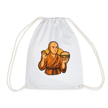 Zen Burger Monk - Turnbeutel - Weiß - Vorne