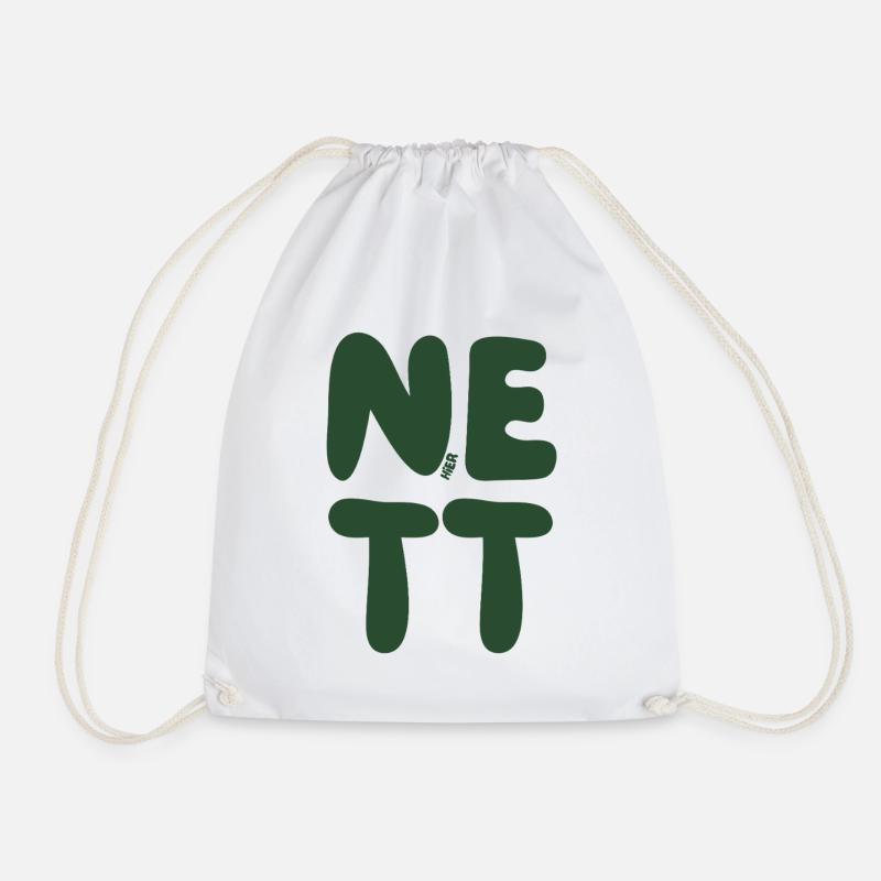 Nett hier - Turnbeutel - Weiß
