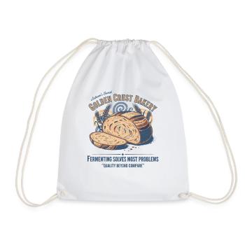 Sourdough Bread Baking Baker Sourdough Starter - Drawstring Bag - white - Front
