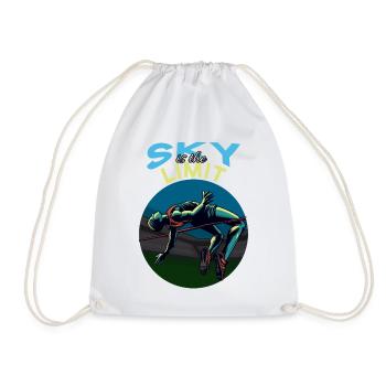 Hochsprung: Sky is the Limit! - Turnbeutel - Weiß - Vorne