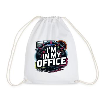 Je suis dans mon bureau - Sac de sport léger - blanc - Devant