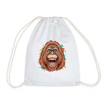 Humor Orang-outan Rieur - Sac de sport léger - blanc - Devant