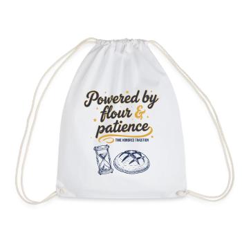 Sourdough Bread Baking Baker Sourdough Starter - Drawstring Bag - white - Front