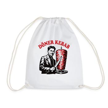 Döner Kebab - Orwell - Fast Food - Turnbeutel - Weiß - Vorne