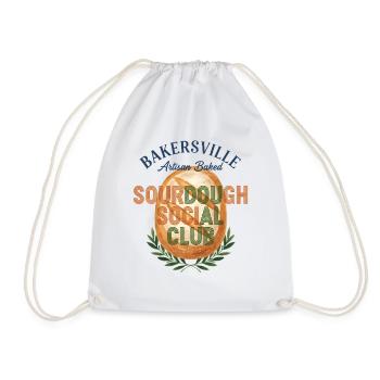 Sourdough Social Club Brotbacker-Bäcker-Ära - Turnbeutel - Weiß - Vorne