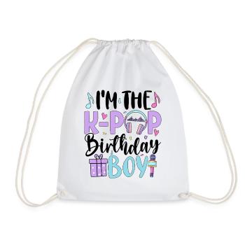 I'm The K Pop Birthday Boy - Drawstring Bag - white - Front