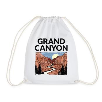 Wanderung im Grand Canyon Nationalpark - Turnbeutel - Weiß - Vorne