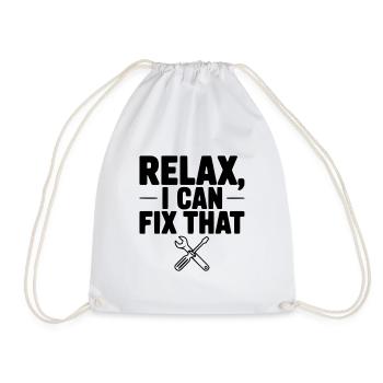 Détends-toi, je peux arranger ça - Sac de sport léger - blanc - Devant
