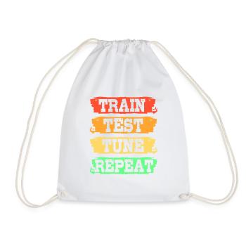 GPT Coder Programmer - Drawstring Bag - white - Front