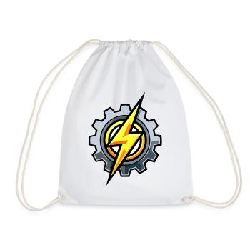Gear Blitz – Electrical Engineering & Mechanics - Drawstring Bag - white - Front