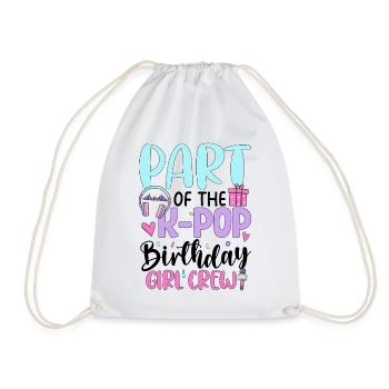 Membre de l’équipe des filles d’anniversaire de K Pop - Sac de sport léger - blanc - Devant