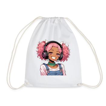 Jeux d’anime vintage japonais Bigfoot Gamer - Sac de sport léger - blanc - Devant