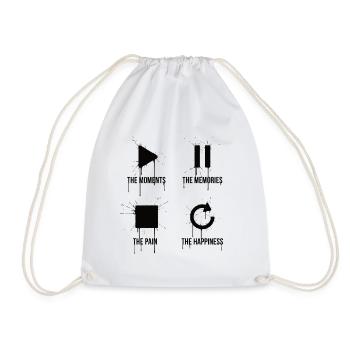 Pleine conscience, moments, souvenirs, bonheur - Sac de sport léger - blanc - Devant