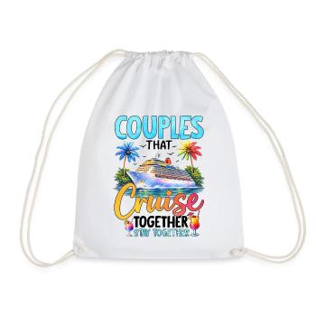 Les couples qui naviguent ensemble restent ensemble - Sac de sport léger - blanc - Devant