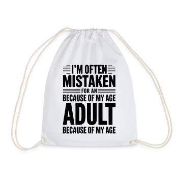 Dire que les jeunes ont l’air vieux Humour Cadeau drôle - Sac de sport léger - blanc - Devant