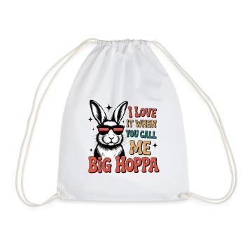 Big Hoppa Bunny Tee - Turnbeutel - Weiß - Vorne