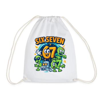 Six Seven 67 Italian Brainrot Nerd Humour Drôle - Sac de sport léger - blanc - Devant