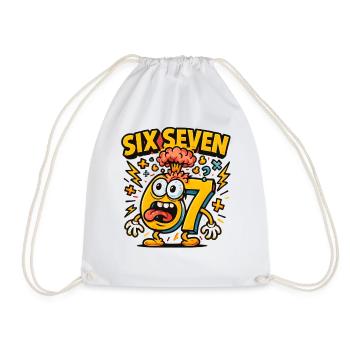 Six Seven 67 Italian Brainrot Nerd Humour Drôle - Sac de sport léger - blanc - Devant