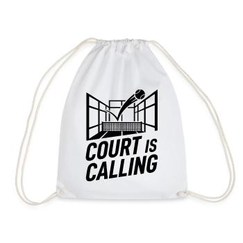Le Court appelle le tennis de padel un sport de style de vie - Sac de sport léger - blanc - Devant