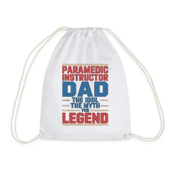 Instructeur paramédic Papa L’idole Soins d’urgence - Sac de sport léger - blanc - Devant