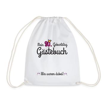 mein 30. Geburtstag wir waren dabei - Turnbeutel - Weiß - Vorne