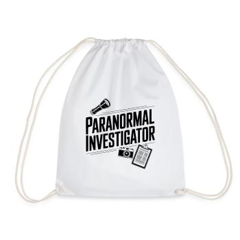 Paranormal Investigator - Drawstring Bag - white - Front