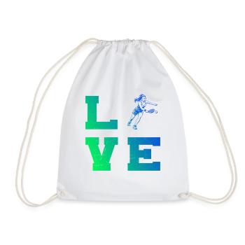 Pickleball Sports Idea for Pickleball Community Fans - Drawstring Bag - white - Front