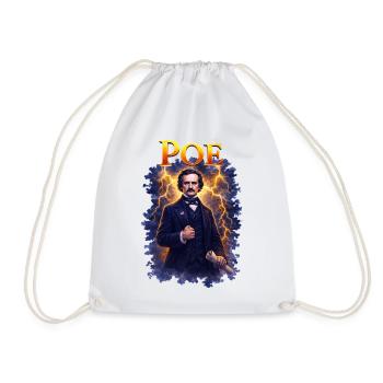 Portrait d’Edgar Allan Poe - Sac de sport léger - blanc - Devant