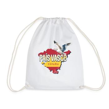 Baskenland Spanien Retro Region Landkarte Souvenir - Turnbeutel - Weiß - Vorne