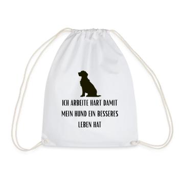 Shirt Hundeliebhaber Männer Frauen Hunde Golden  - Turnbeutel - Weiß - Vorne