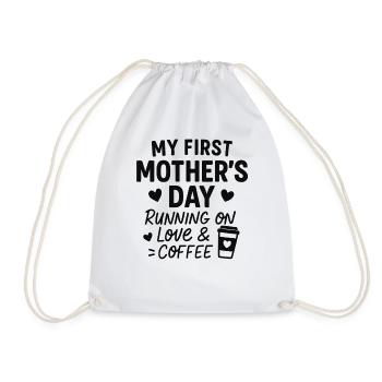 Première fête des mères Humour Idée cadeau pour maman Famille - Sac de sport léger - blanc - Devant