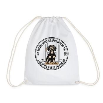 Alle Gäste von The Dog Design genehmigt - Turnbeutel - Weiß - Vorne