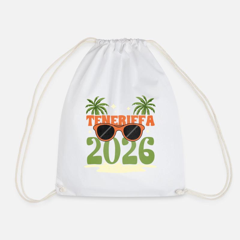Teneriffa 2026 - Turnbeutel - Weiß