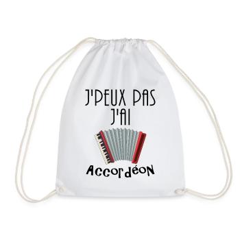 Accordéon accordéoniste cadeau d'accordéon - Sac de sport léger - blanc - Devant